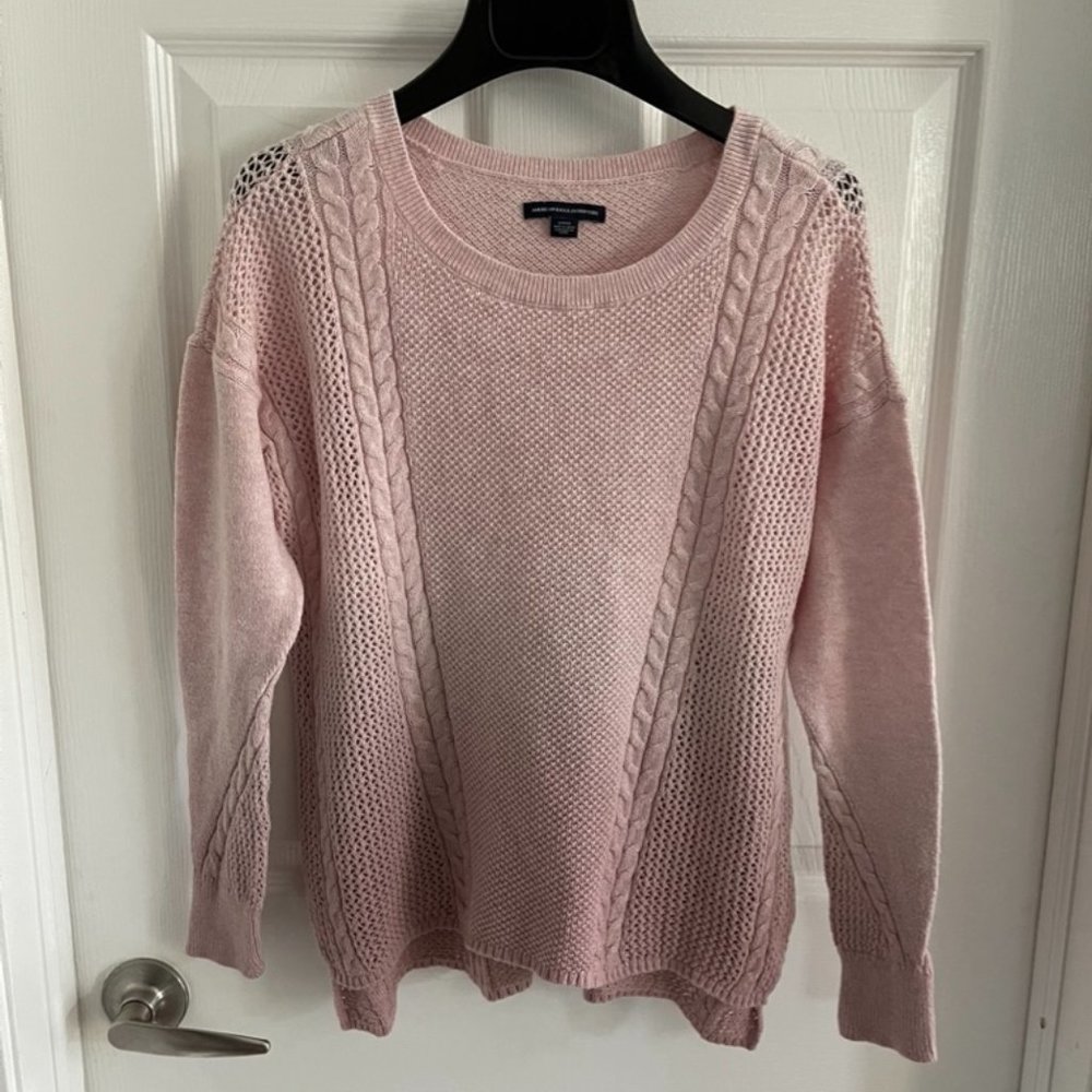 American Eagle Pink Ombre Sweater